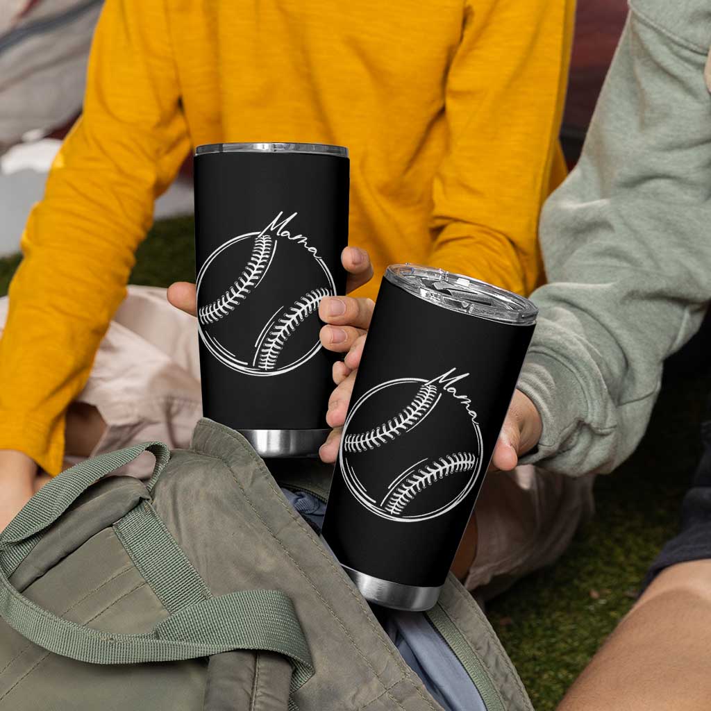 Baseball Mama Graphic Tumbler Cup Game Day Gift For Baseball Moms