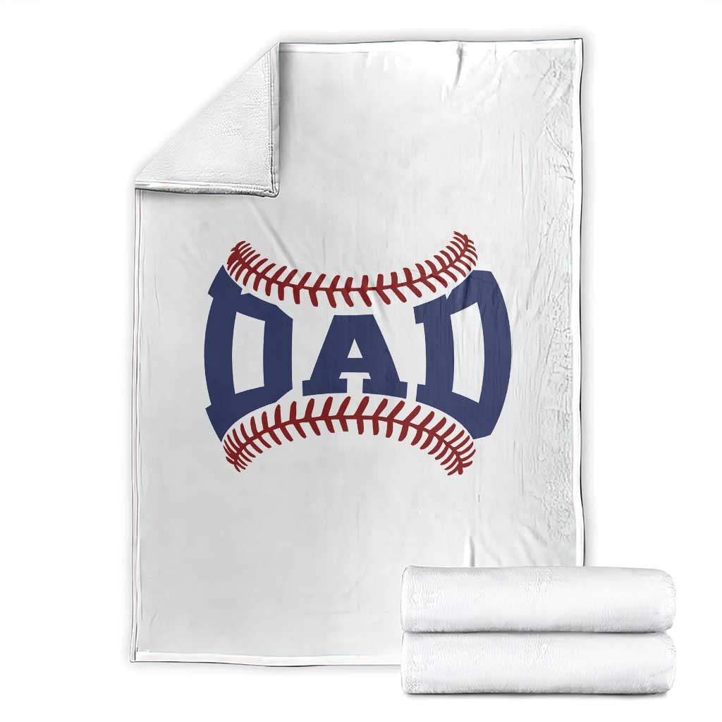 Proud Baseball Dad Throw Blanket Game Day Gift For Him