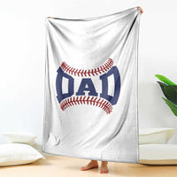 Proud Baseball Dad Throw Blanket Game Day Gift For Him