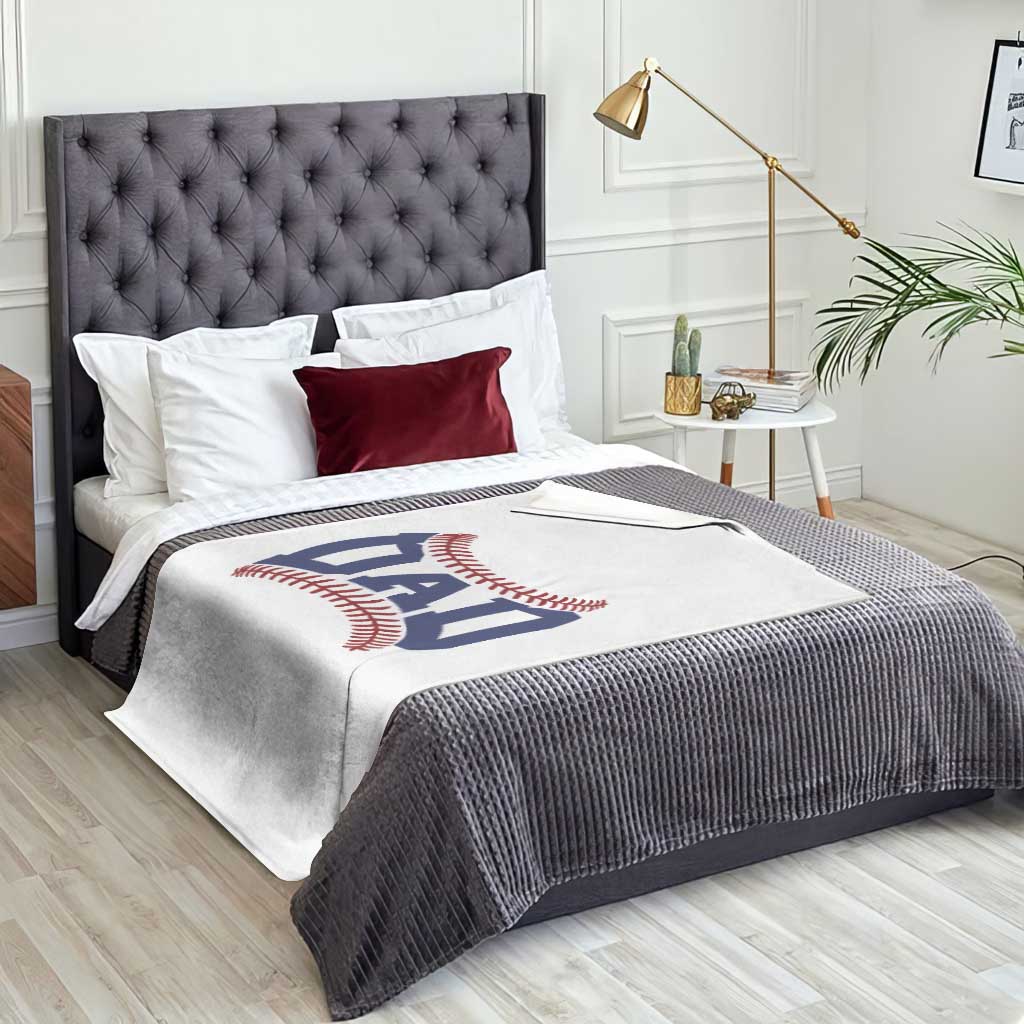 Proud Baseball Dad Throw Blanket Game Day Gift For Him