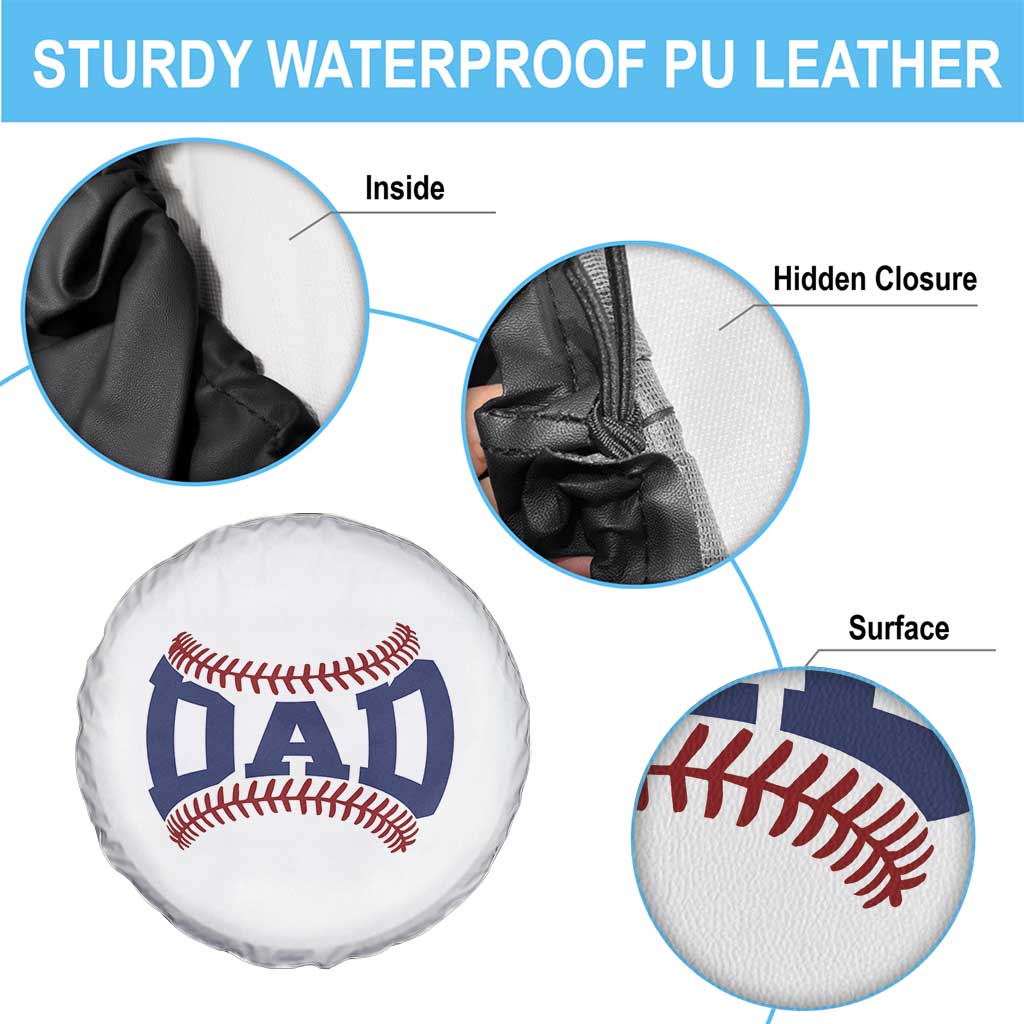 Proud Baseball Dad Spare Tire Cover Game Day Gift For Him