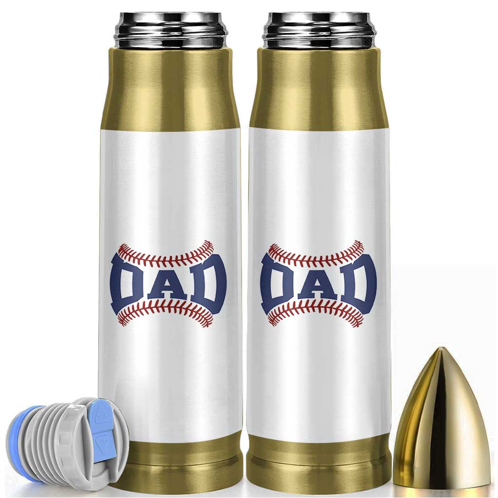 Proud Baseball Dad Bullet Tumbler Game Day Gift For Him