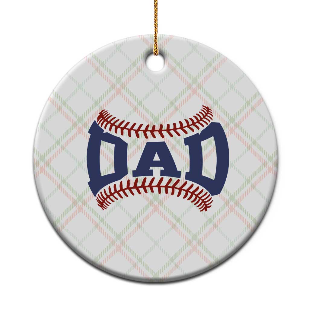 Proud Baseball Dad Ceramic Ornament Game Day Gift For Him