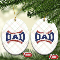 Proud Baseball Dad Ceramic Ornament Game Day Gift For Him