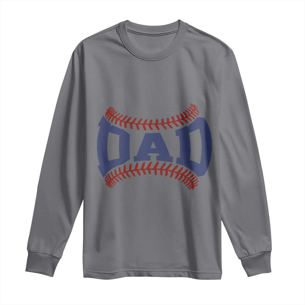 Proud Baseball Dad Long Sleeve Shirt Game Day Gift For Him