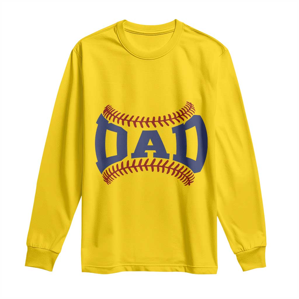 Proud Baseball Dad Long Sleeve Shirt Game Day Gift For Him
