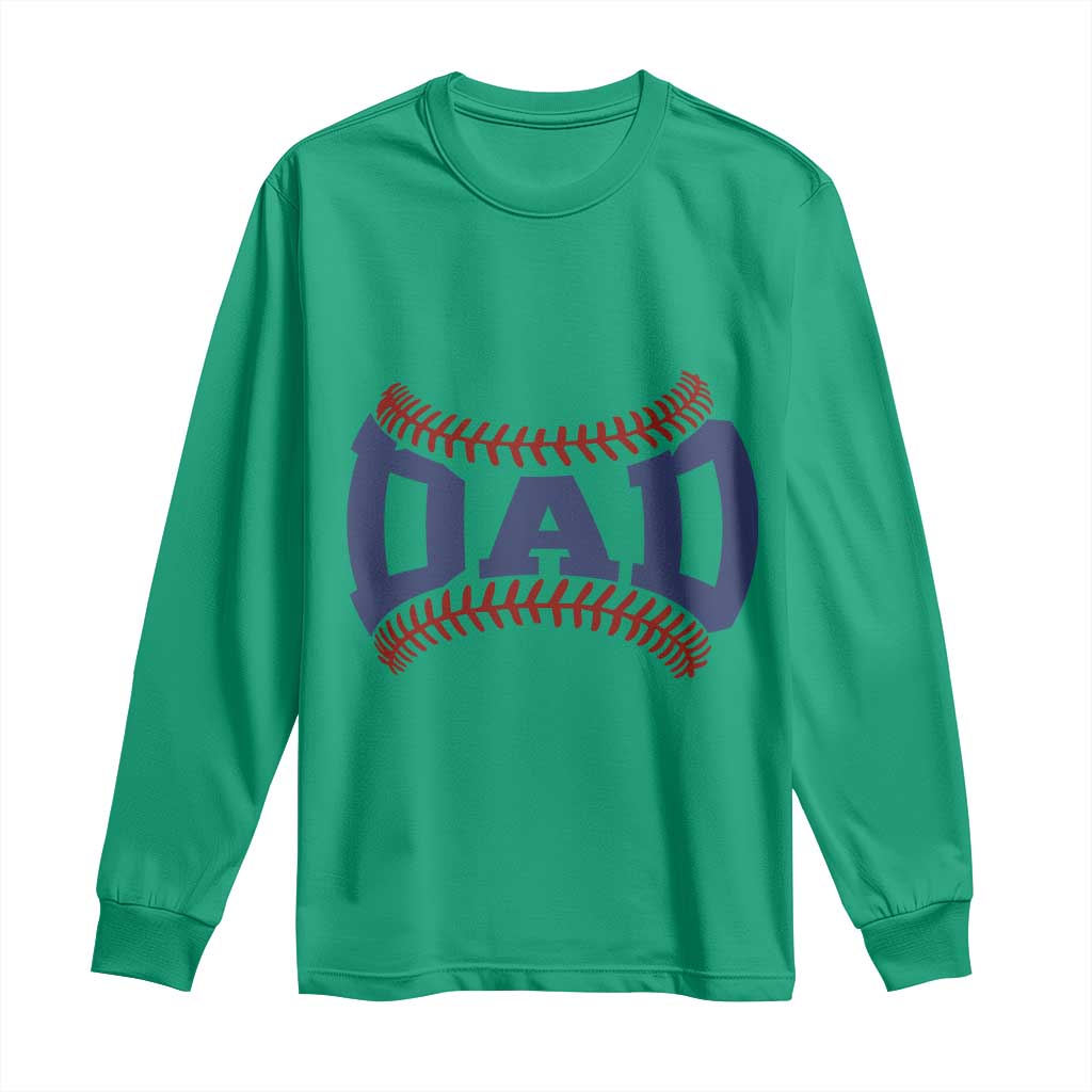 Proud Baseball Dad Long Sleeve Shirt Game Day Gift For Him