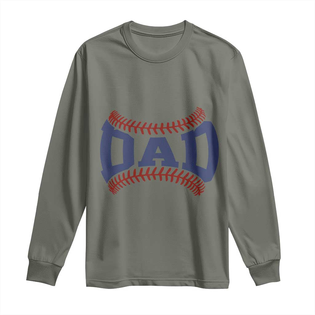 Proud Baseball Dad Long Sleeve Shirt Game Day Gift For Him