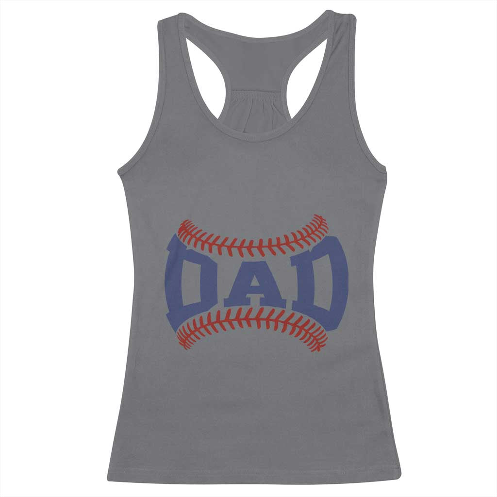Proud Baseball Dad Racerback Tank Top Game Day Gift For Him