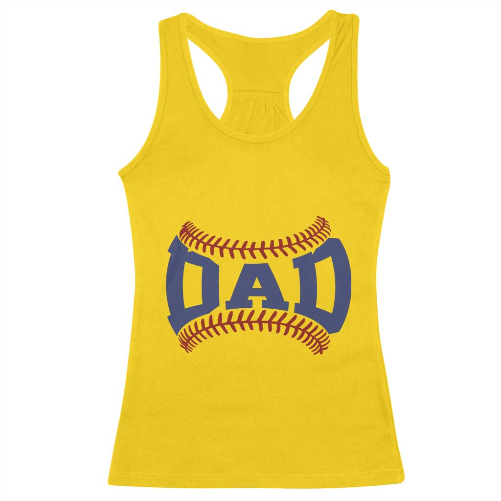 Proud Baseball Dad Racerback Tank Top Game Day Gift For Him