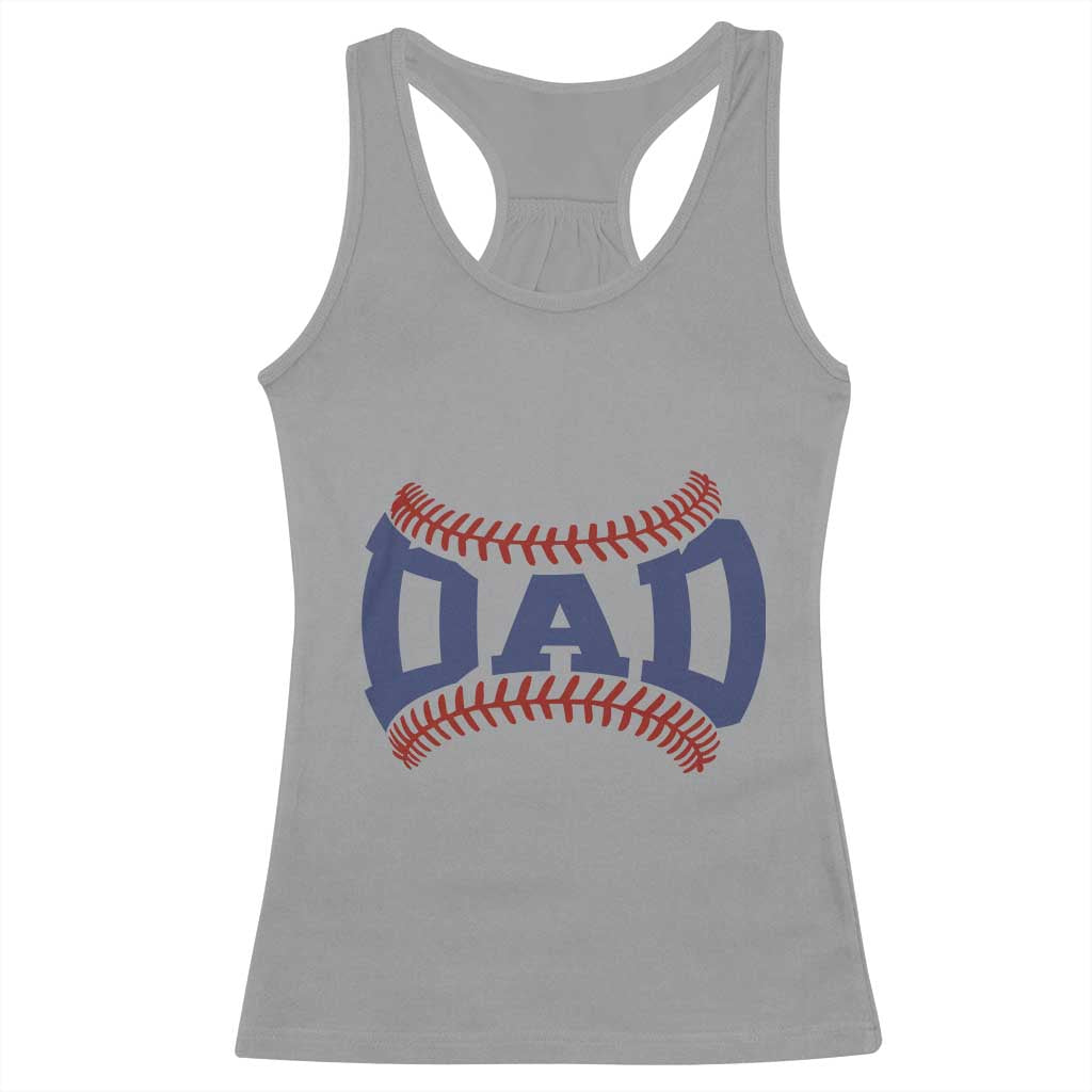Proud Baseball Dad Racerback Tank Top Game Day Gift For Him
