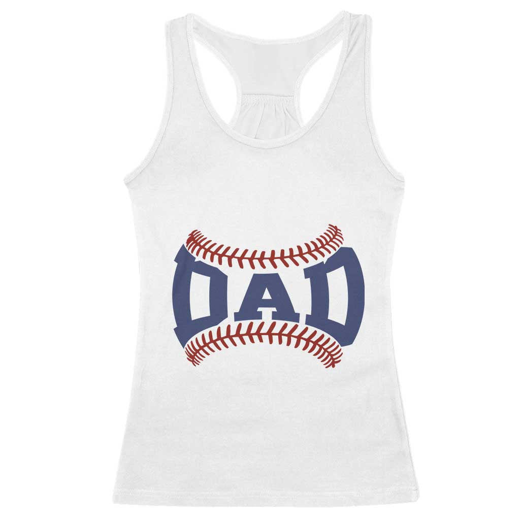 Proud Baseball Dad Racerback Tank Top Game Day Gift For Him