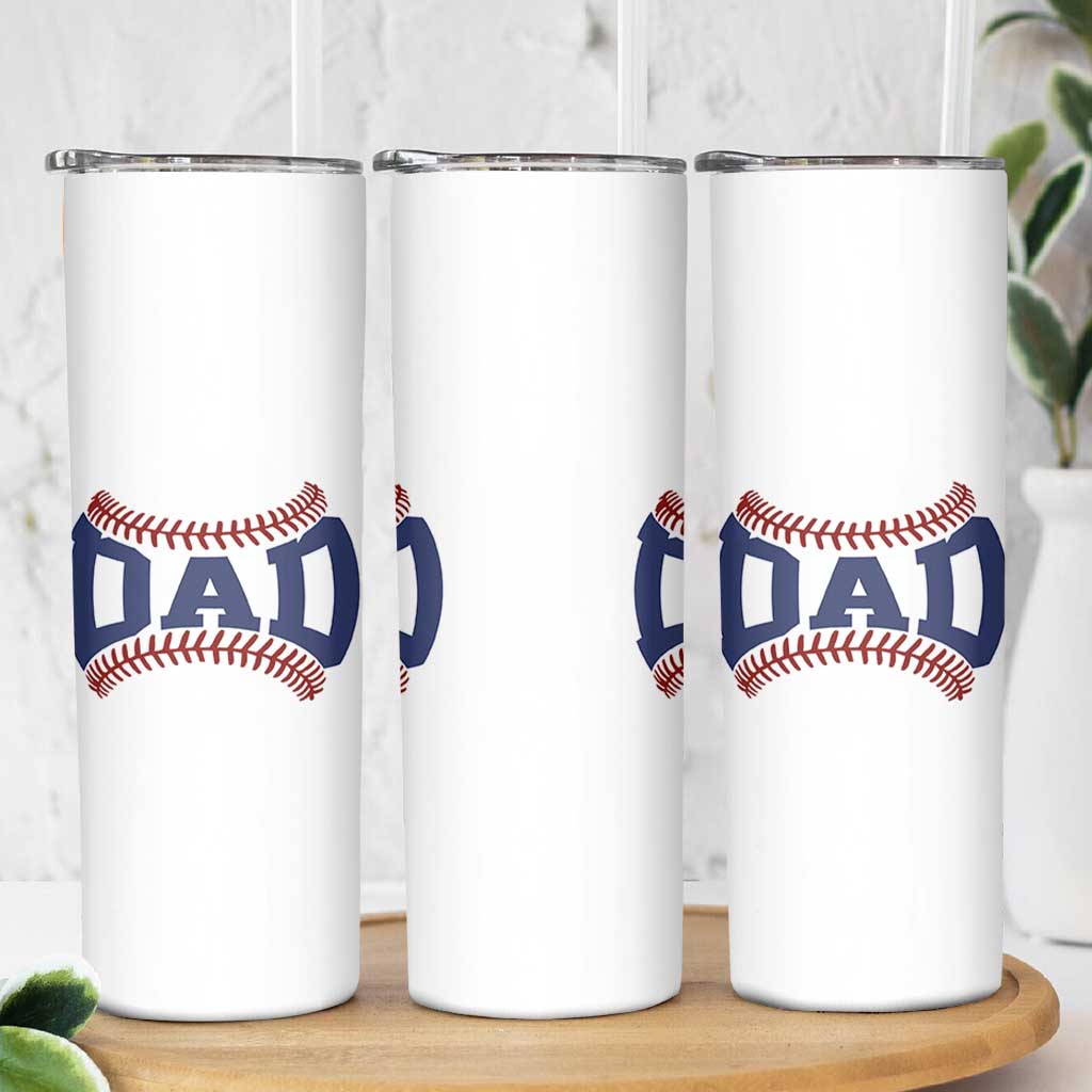 Proud Baseball Dad Skinny Tumbler Game Day Gift For Him
