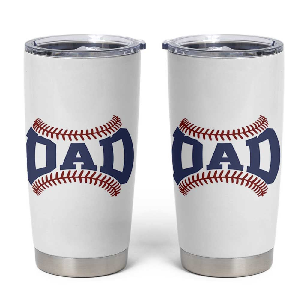 Proud Baseball Dad Tumbler Cup Game Day Gift For Him