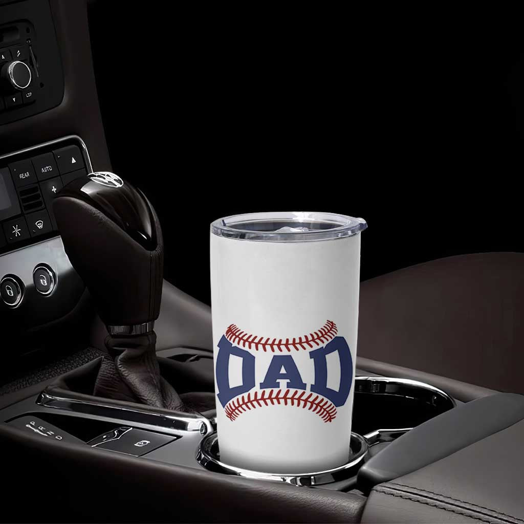 Proud Baseball Dad Tumbler Cup Game Day Gift For Him