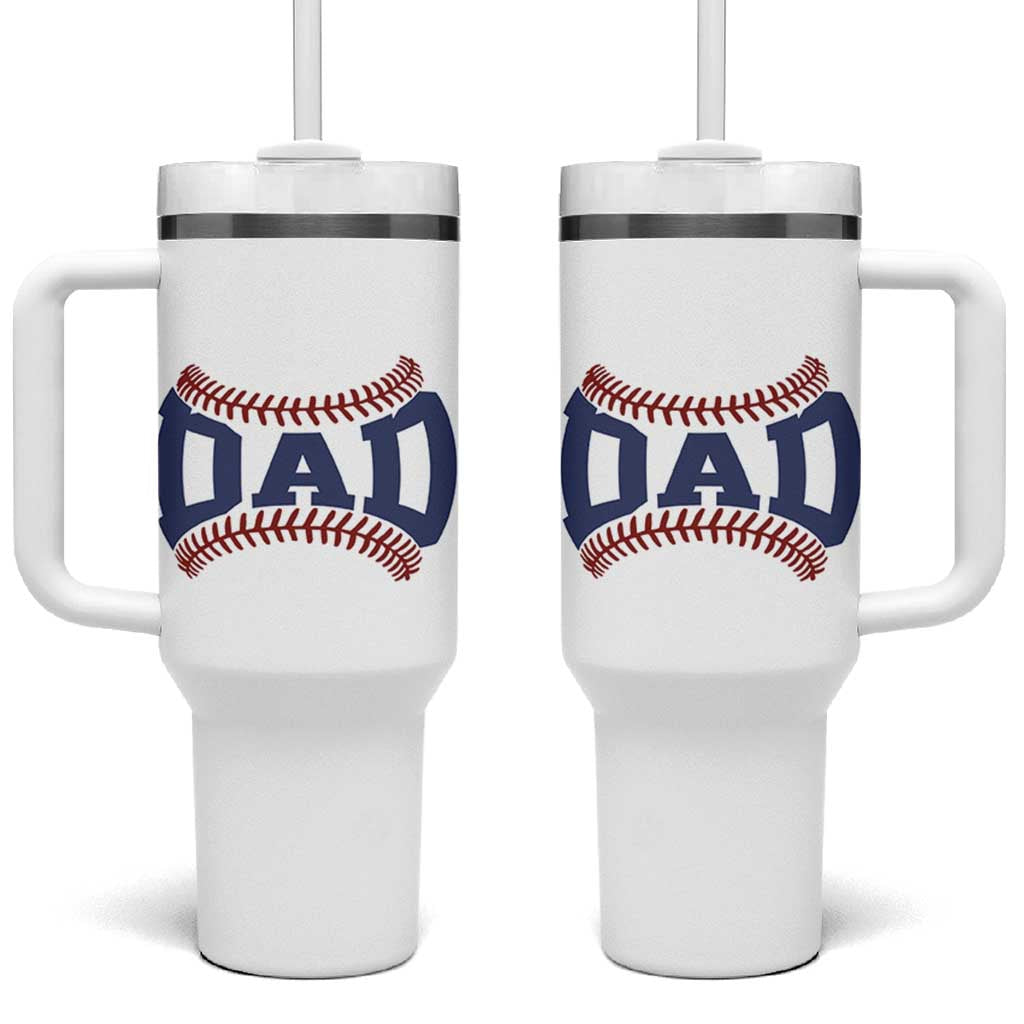 Proud Baseball Dad Tumbler With Handle Game Day Gift For Him