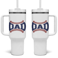 Proud Baseball Dad Tumbler With Handle Game Day Gift For Him