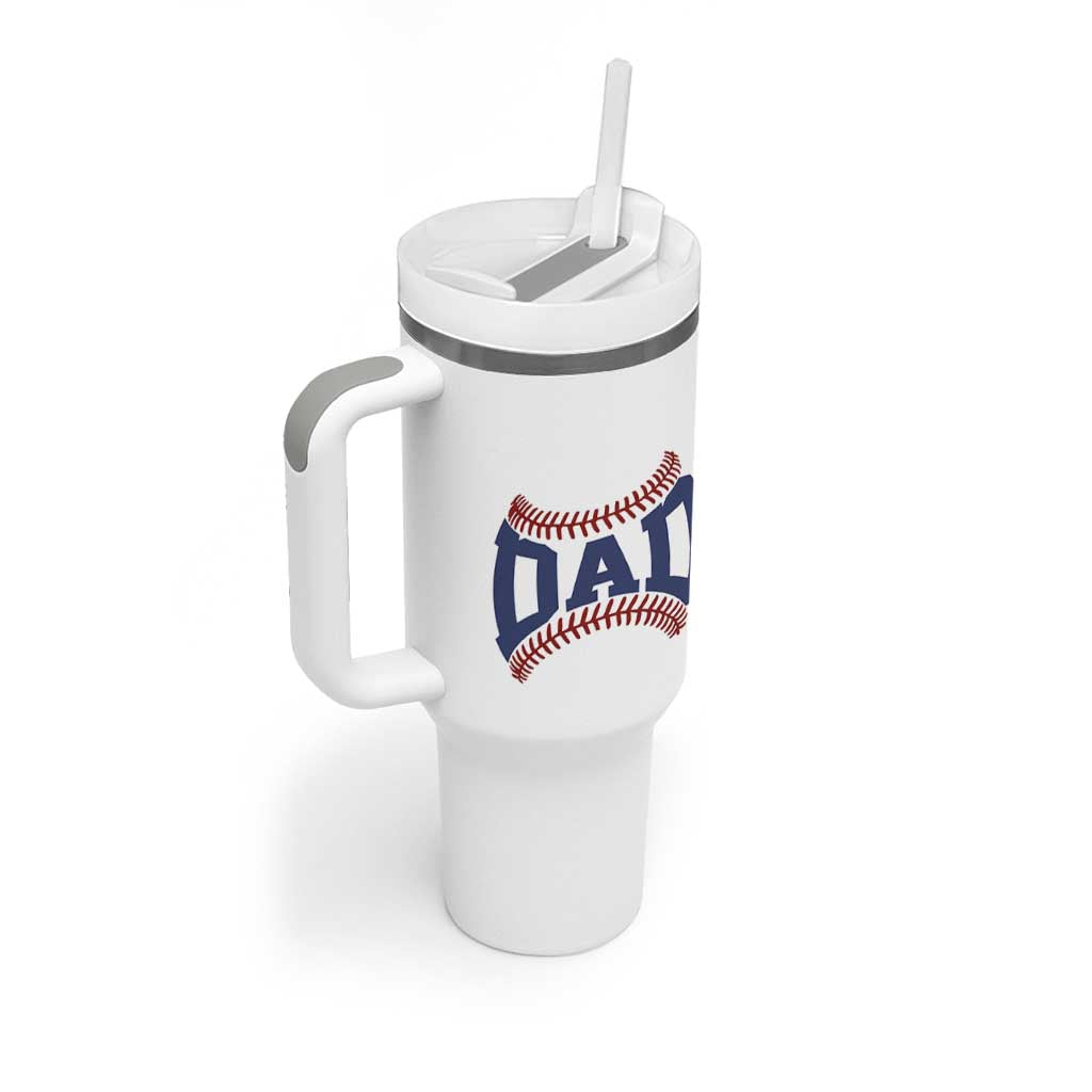 Proud Baseball Dad Tumbler With Handle Game Day Gift For Him