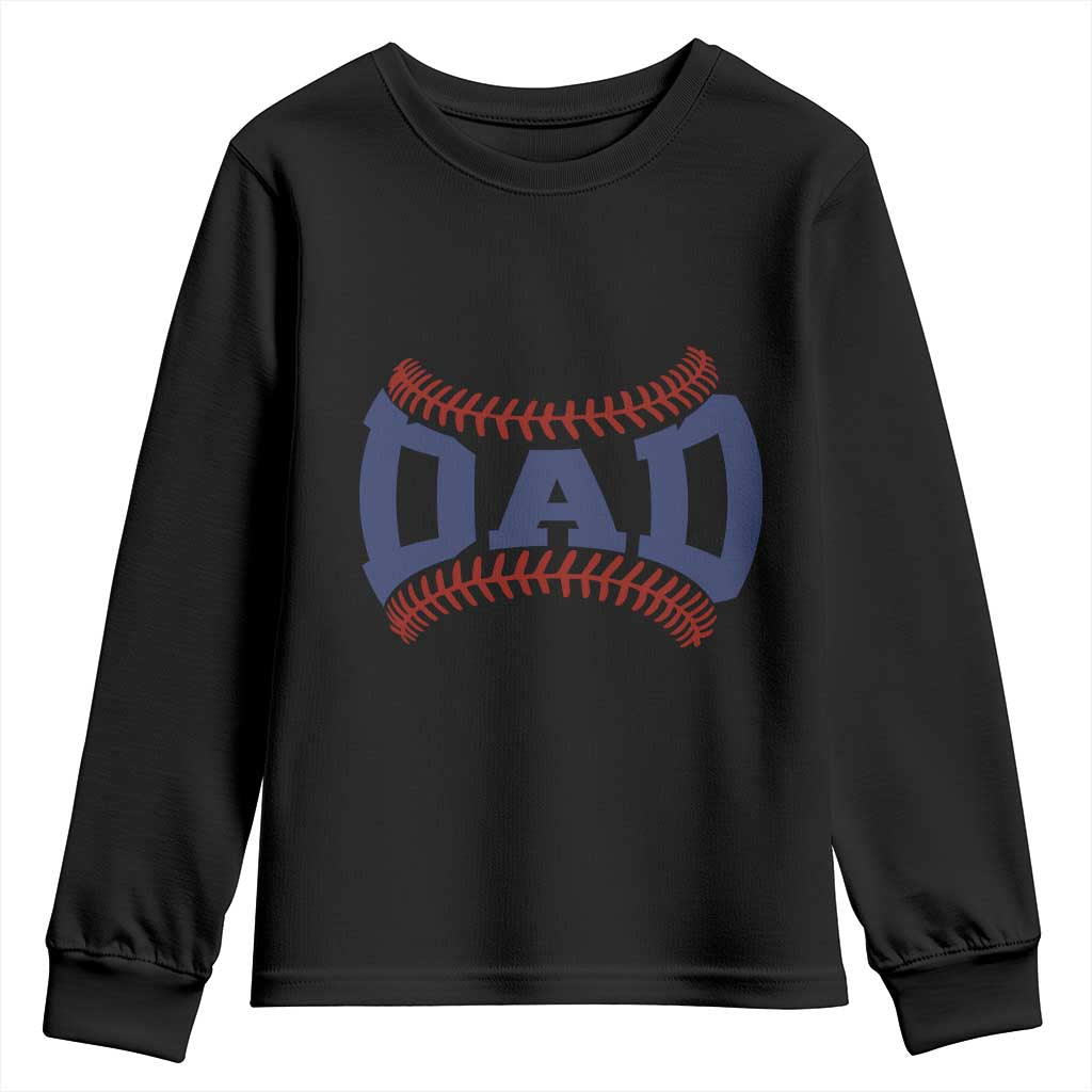 Proud Baseball Dad Youth Sweatshirt Game Day Gift For Him