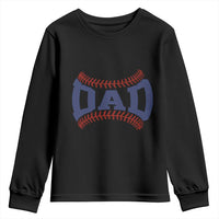 Proud Baseball Dad Youth Sweatshirt Game Day Gift For Him