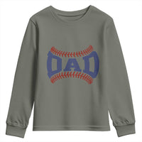 Proud Baseball Dad Youth Sweatshirt Game Day Gift For Him