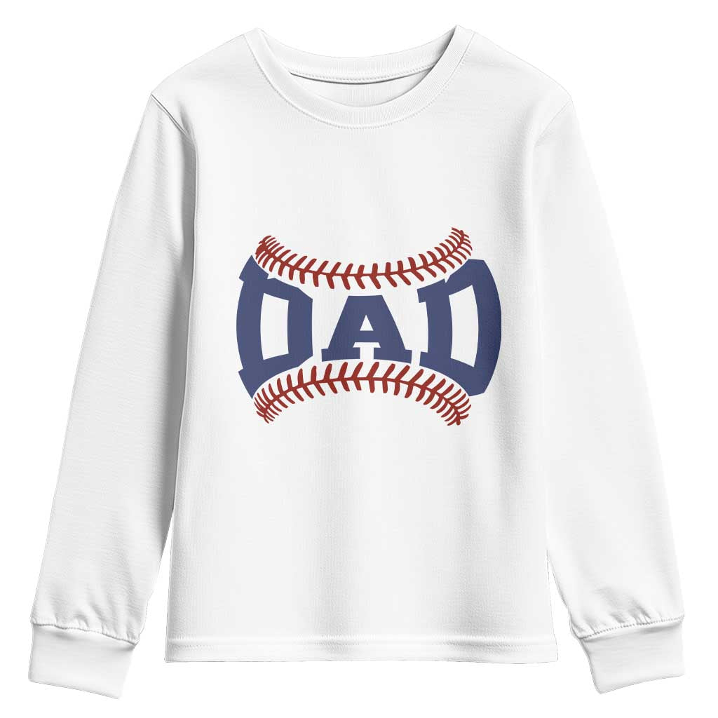Proud Baseball Dad Youth Sweatshirt Game Day Gift For Him
