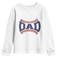Proud Baseball Dad Youth Sweatshirt Game Day Gift For Him