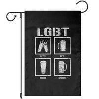 LGBT Let's Get Beers Tonight Garden Flag Funny Beer Drinking