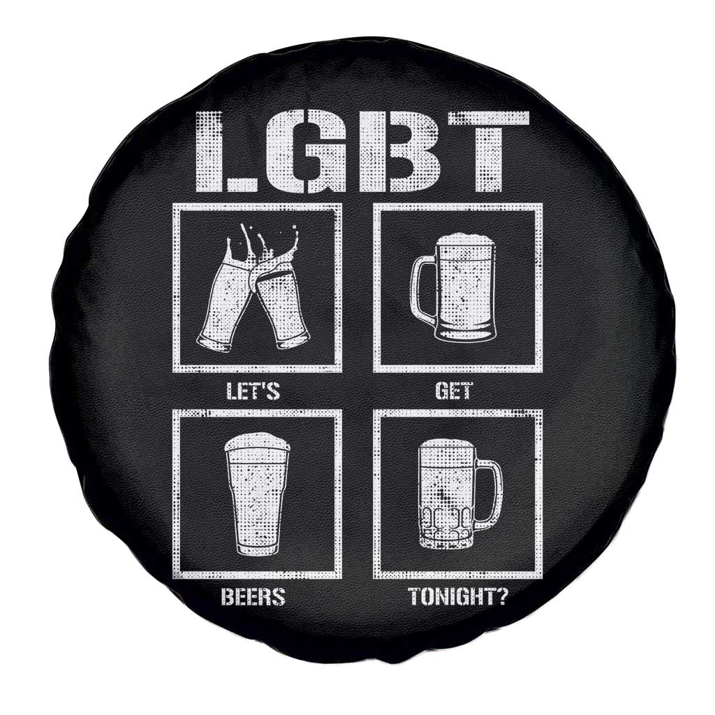 LGBT Let's Get Beers Tonight Spare Tire Cover Funny Beer Drinking