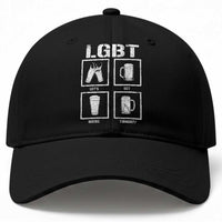 LGBT Let's Get Beers Tonight Baseball Cap Funny Beer Drinking