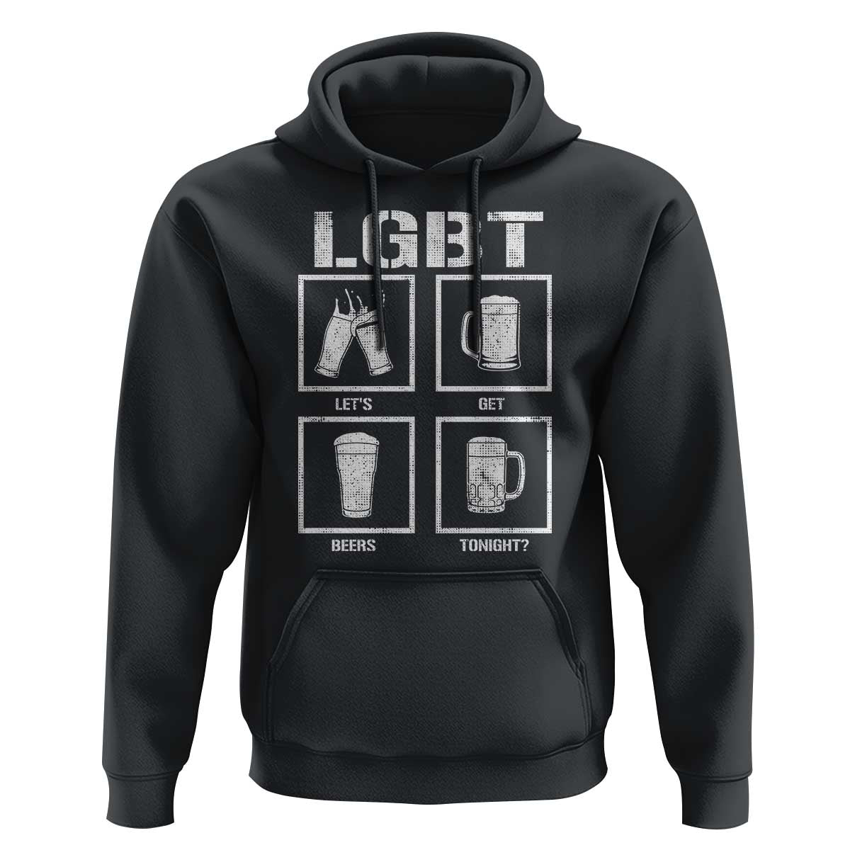 LGBT Let's Get Beers Tonight Hoodie Funny Beer Drinking
