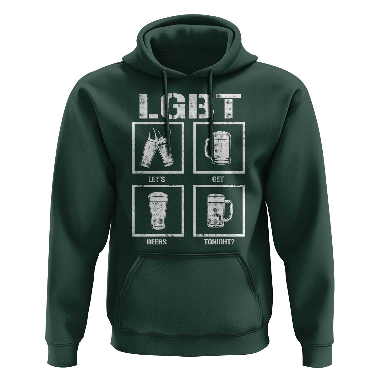 LGBT Let's Get Beers Tonight Hoodie Funny Beer Drinking