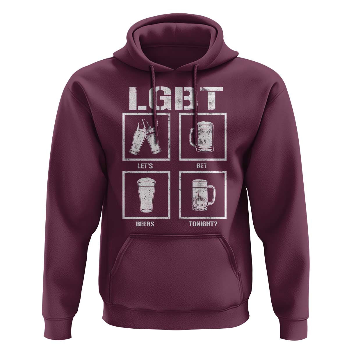 LGBT Let's Get Beers Tonight Hoodie Funny Beer Drinking