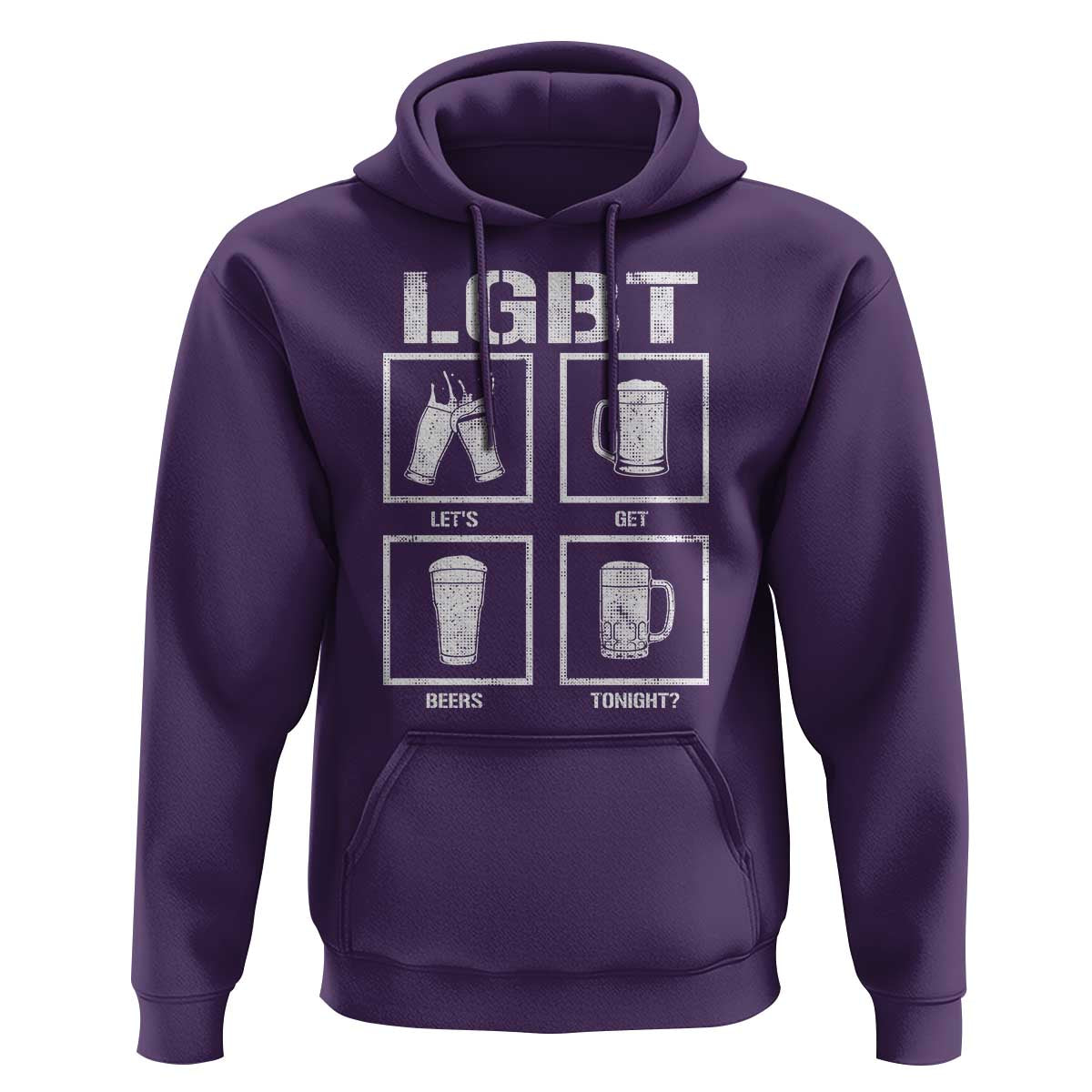 LGBT Let's Get Beers Tonight Hoodie Funny Beer Drinking