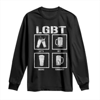 LGBT Let's Get Beers Tonight Long Sleeve Shirt Funny Beer Drinking