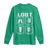 LGBT Let's Get Beers Tonight Long Sleeve Shirt Funny Beer Drinking