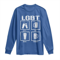 LGBT Let's Get Beers Tonight Long Sleeve Shirt Funny Beer Drinking