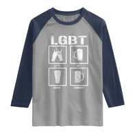 LGBT Let's Get Beers Tonight Raglan Shirt Funny Beer Drinking