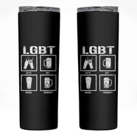 LGBT Let's Get Beers Tonight Skinny Tumbler Funny Beer Drinking