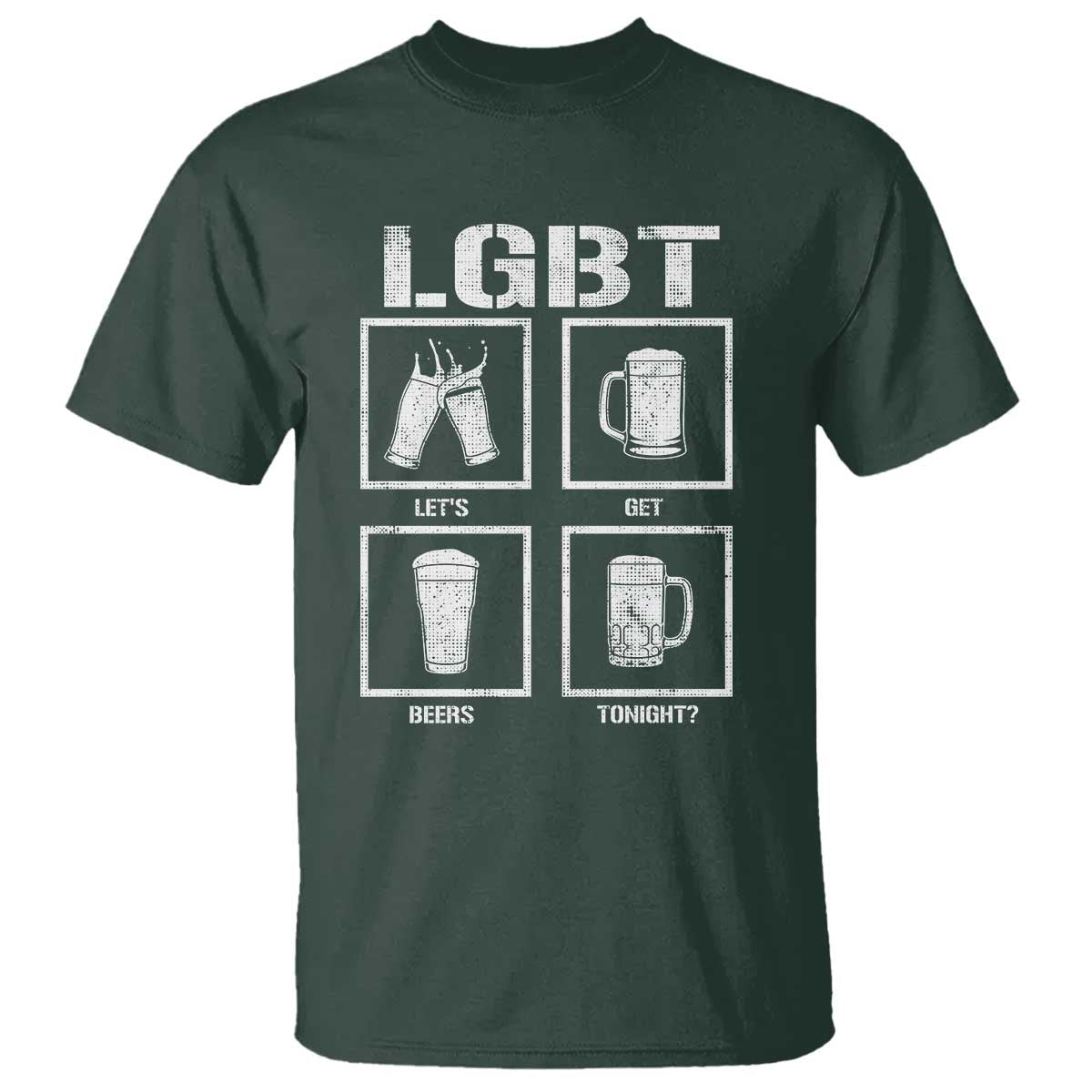 LGBT Let's Get Beers Tonight T Shirt Funny Beer Drinking