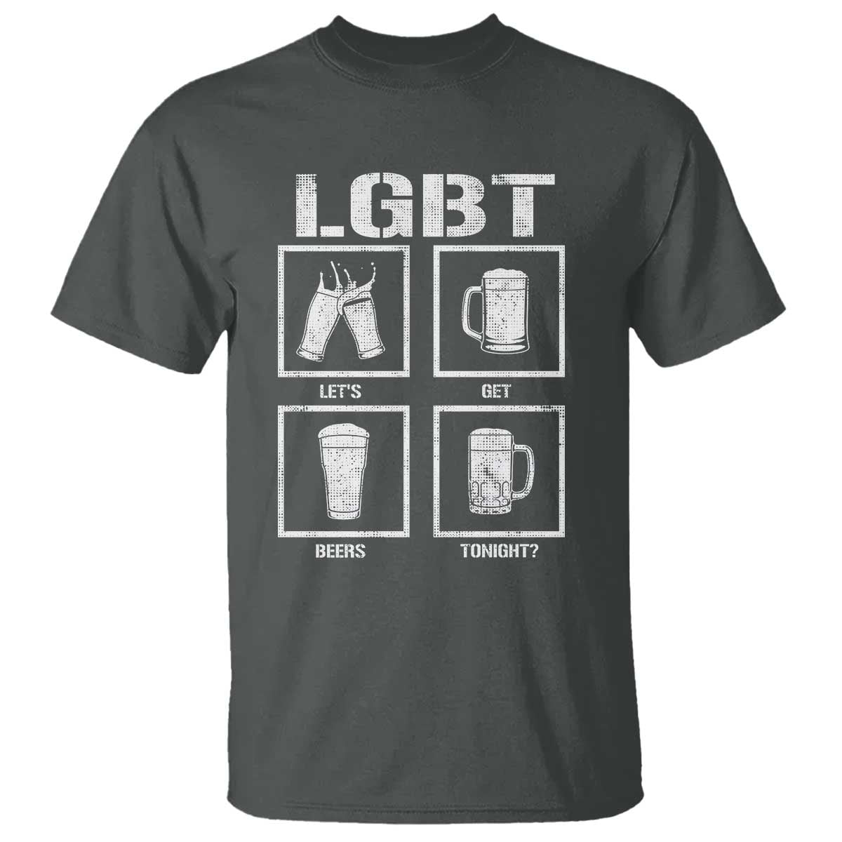 LGBT Let's Get Beers Tonight T Shirt Funny Beer Drinking