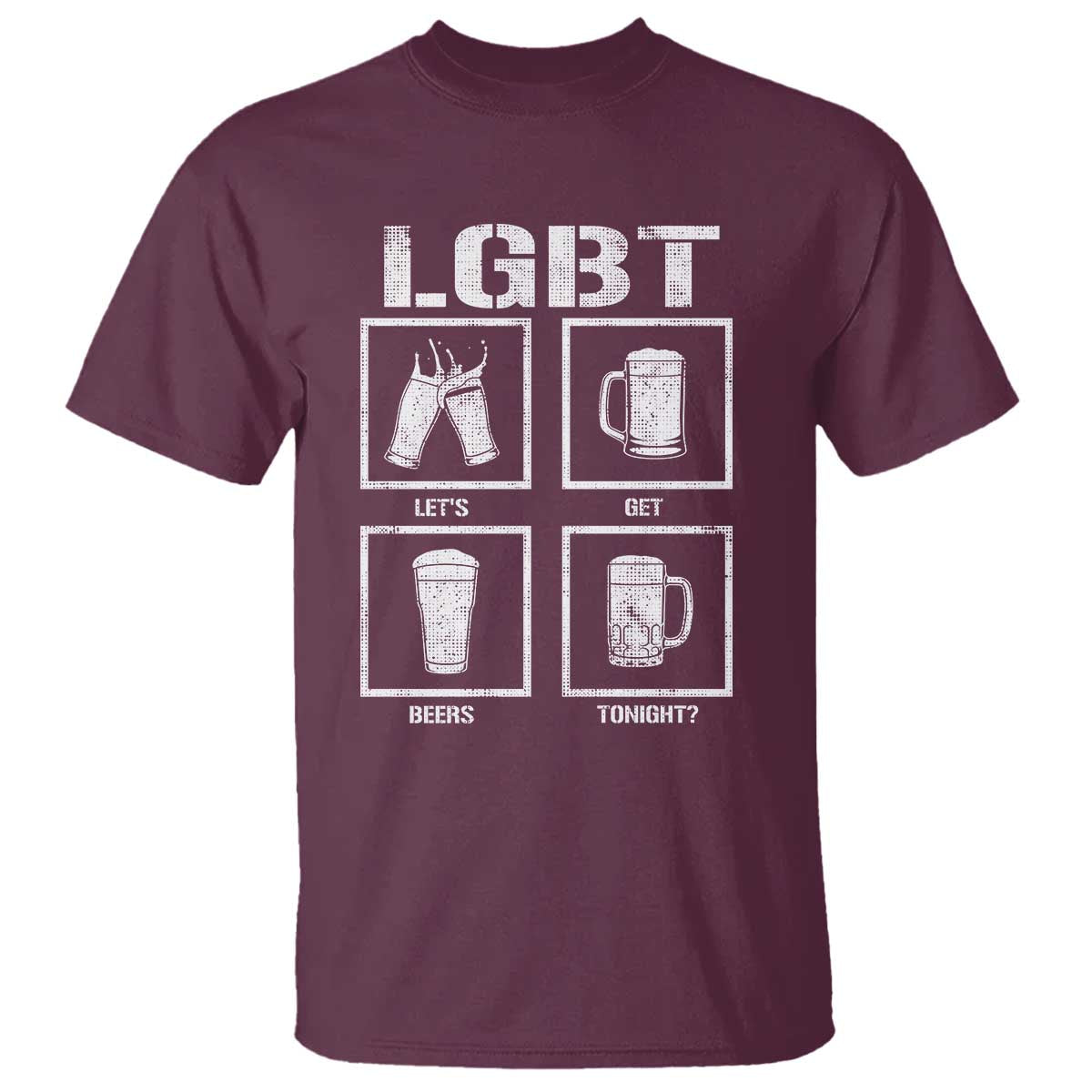 LGBT Let's Get Beers Tonight T Shirt Funny Beer Drinking