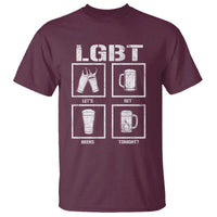 LGBT Let's Get Beers Tonight T Shirt Funny Beer Drinking