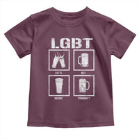LGBT Let's Get Beers Tonight Toddler T Shirt Funny Beer Drinking