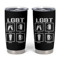 LGBT Let's Get Beers Tonight Tumbler Cup Funny Beer Drinking