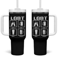 LGBT Let's Get Beers Tonight Tumbler With Handle Funny Beer Drinking