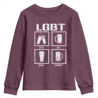 LGBT Let's Get Beers Tonight Youth Sweatshirt Funny Beer Drinking