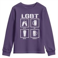 LGBT Let's Get Beers Tonight Youth Sweatshirt Funny Beer Drinking
