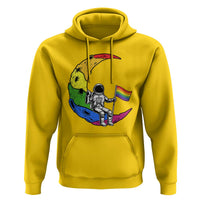 Rainbow Astronaut On The Moon LGBT Hoodie Spaceman Pride Month