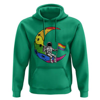 Rainbow Astronaut On The Moon LGBT Hoodie Spaceman Pride Month